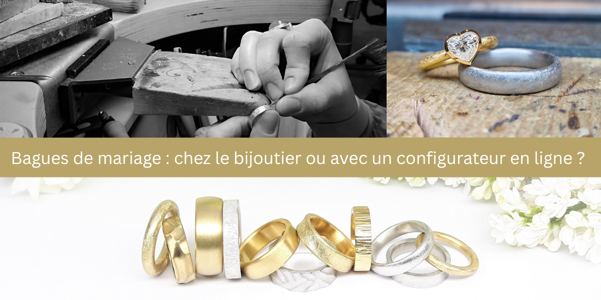 Bagues de mariage : chez le bijoutier ou avec un configurateur en ligne ?