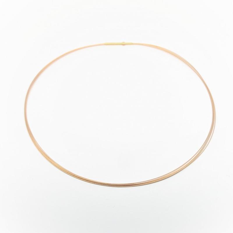 Pendentif en or rouge 18kt et brillant 0,25ct.
